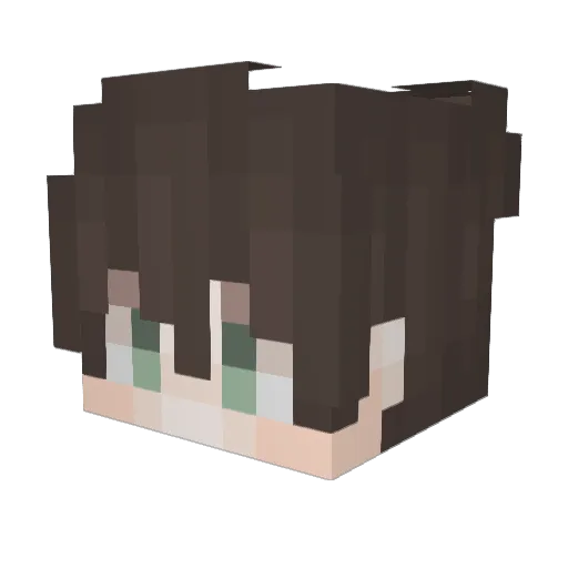 dremaa Minecraft avatar head, 3D render