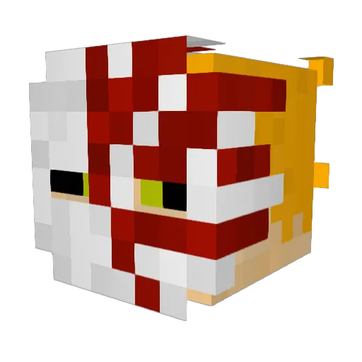 dresio12 Minecraft avatar head, 3D render