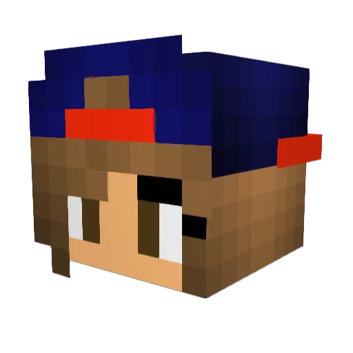 drestroc Minecraft avatar head, 3D render