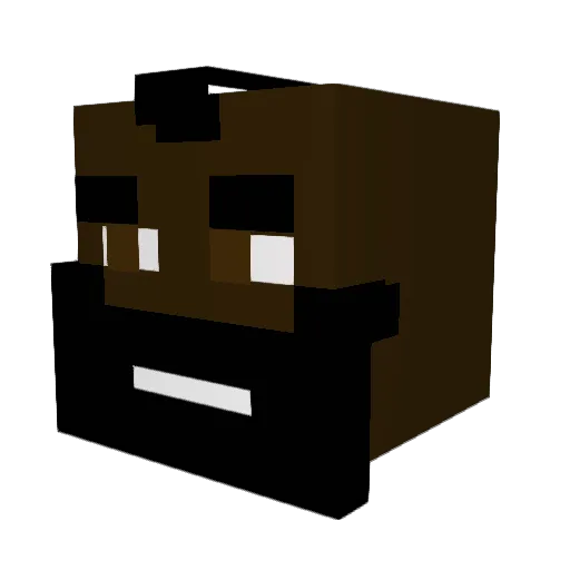 dretje Minecraft avatar head, 3D render