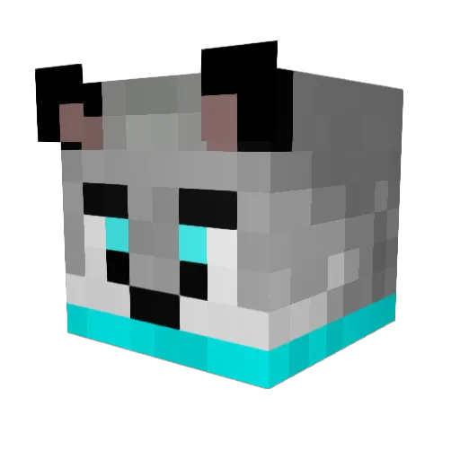 drew01230 Minecraft avatar head, 3D render