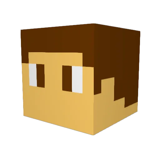 drew1255 Minecraft avatar head, 3D render