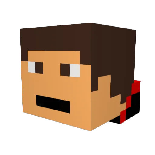 drew4101 Minecraft avatar head, 3D render