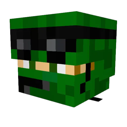 drewBOOM Minecraft avatar head, 3D render