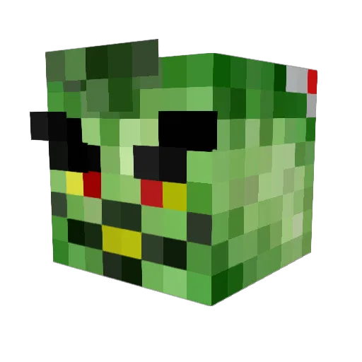 drewall Minecraft avatar head, 3D render