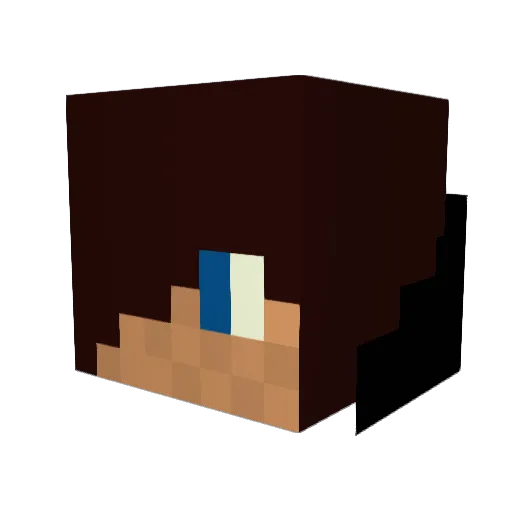 drewb9990 Minecraft avatar head, 3D render
