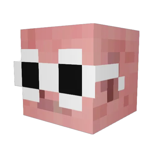 drewbiconn Minecraft avatar head, 3D render