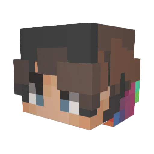 drewbuddy Minecraft avatar head, 3D render
