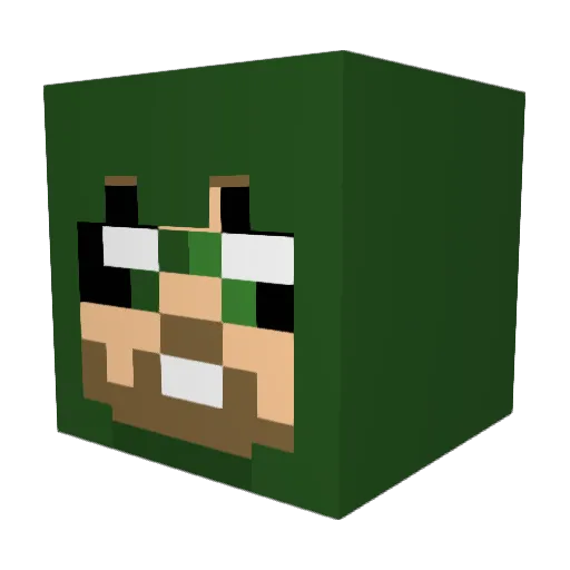 drewer2000 Minecraft avatar head, 3D render