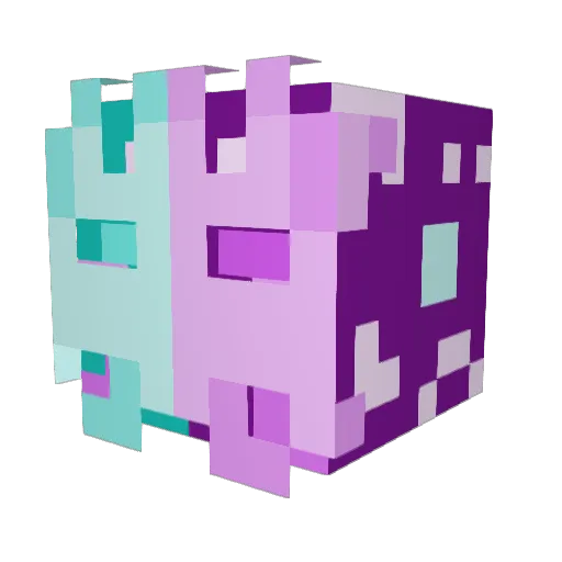 drewwithyou Minecraft avatar head, 3D render