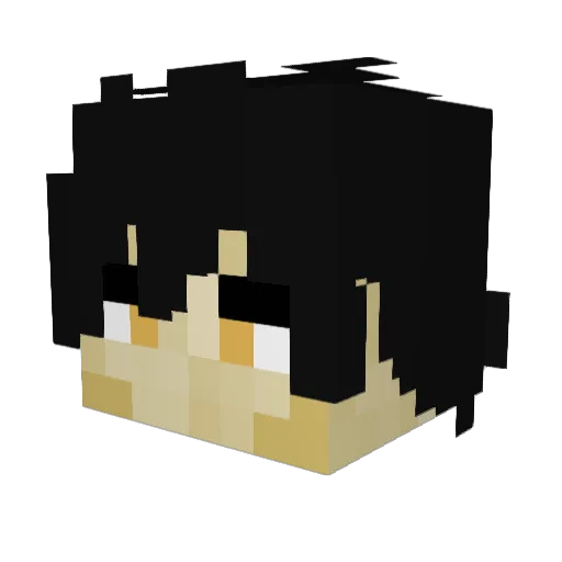 drewwyi Minecraft avatar head, 3D render