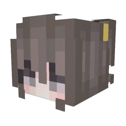 drexelfoot Minecraft avatar head, 3D render