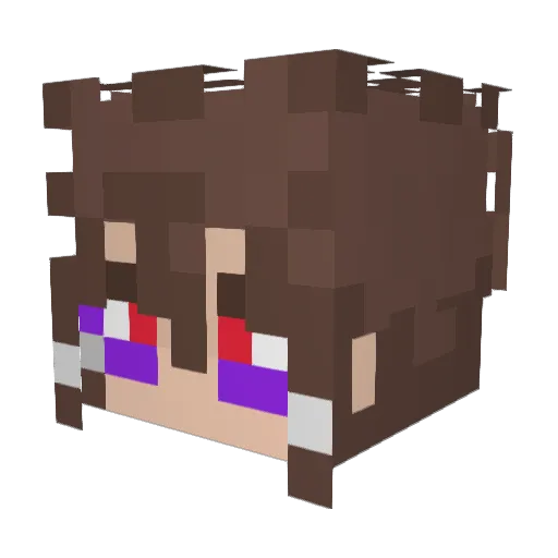 drezkalel Minecraft avatar head, 3D render