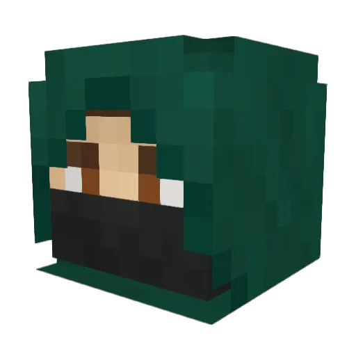 drfantagold Minecraft avatar head, 3D render