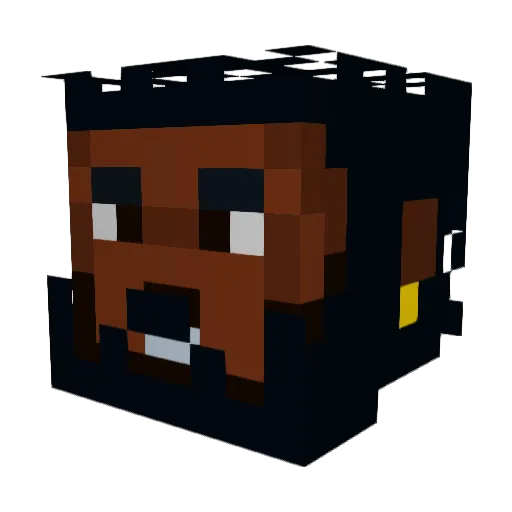 drflame69 Minecraft avatar head, 3D render