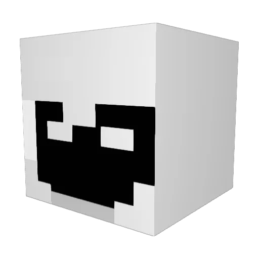 drftn Minecraft avatar head, 3D render