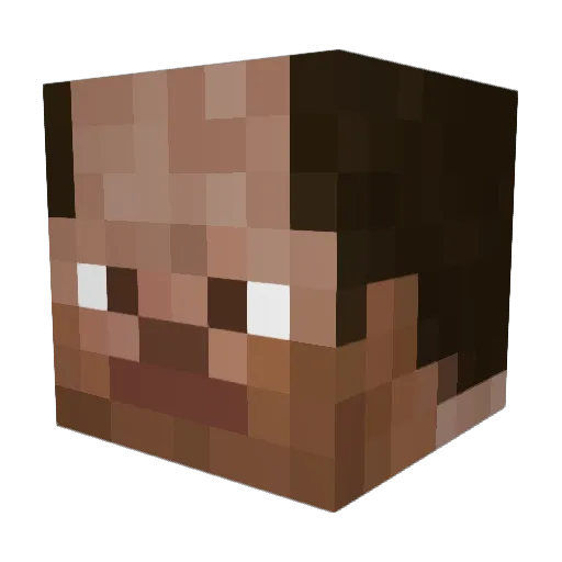 drfuenke Minecraft avatar head, 3D render