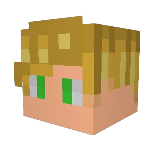 drgamerblox Minecraft avatar head, 3D render