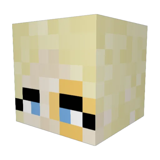 drgravitas Minecraft avatar head, 3D render