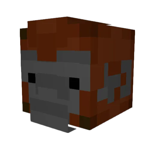 drhun Minecraft avatar head, 3D render