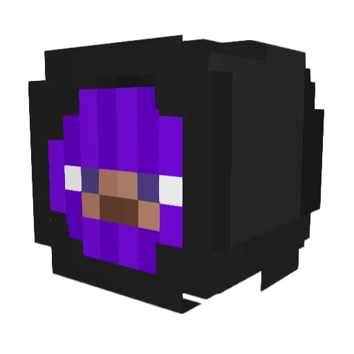 dribly Minecraft avatar head, 3D render