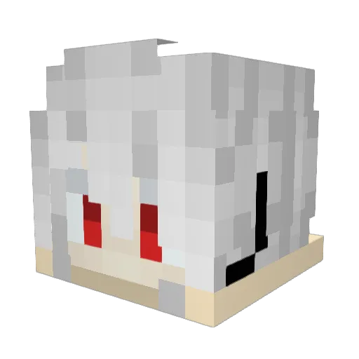 drick_skit Minecraft avatar head, 3D render