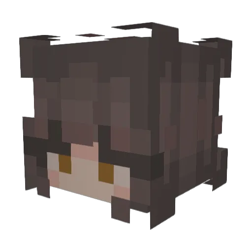 driedkale_ Minecraft avatar head, 3D render
