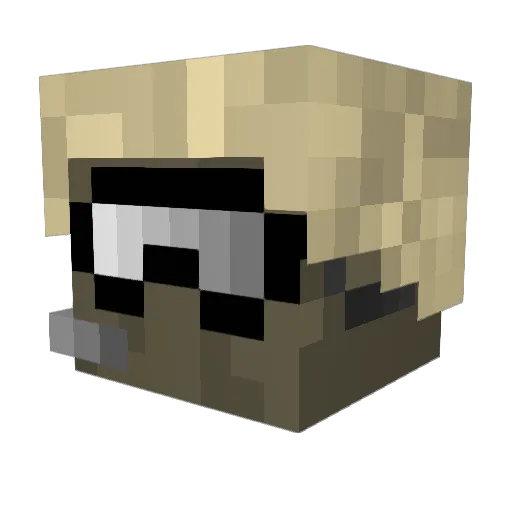 drift747 Minecraft avatar head, 3D render