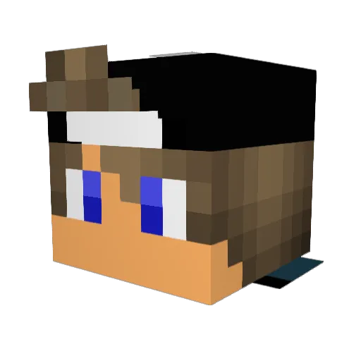 driftx18 Minecraft avatar head, 3D render