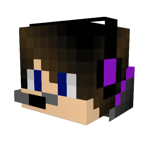 driifuz Minecraft avatar head, 3D render