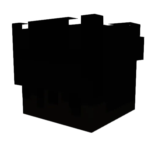 drillcult Minecraft avatar head, 3D render