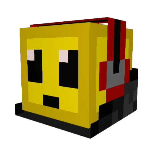 drilox Minecraft avatar head, 3D render