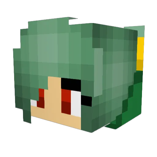 drinkers Minecraft avatar head, 3D render