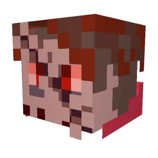 driolotl Minecraft avatar head, 3D render