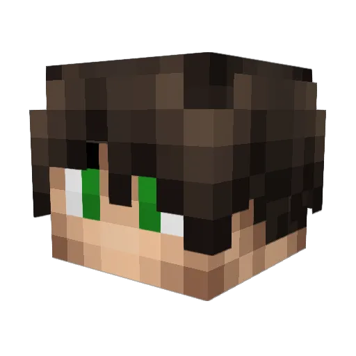 drip7 Minecraft avatar head, 3D render