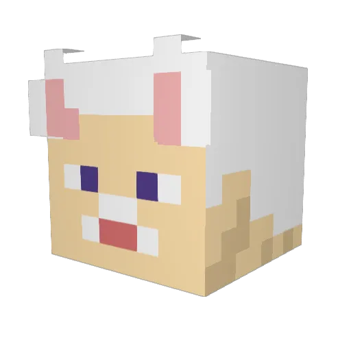 drip_deity Minecraft avatar head, 3D render