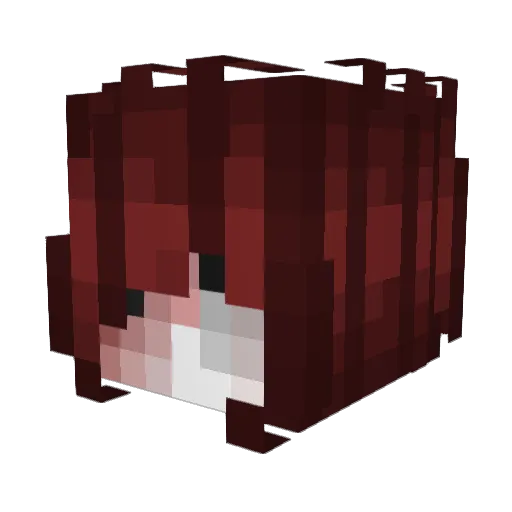 drip_frog Minecraft avatar head, 3D render