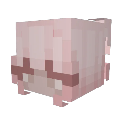 dripbella Minecraft avatar head, 3D render