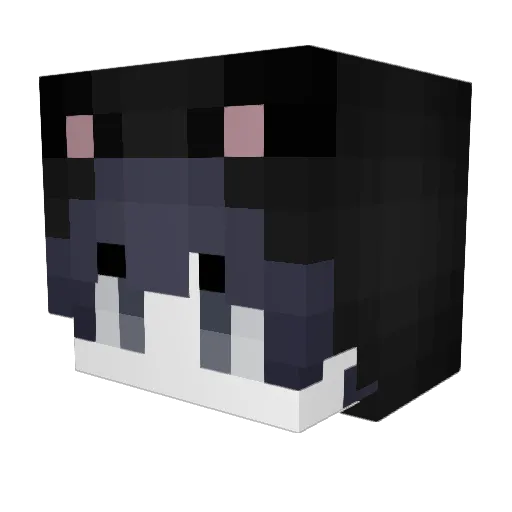 driplove Minecraft avatar head, 3D render