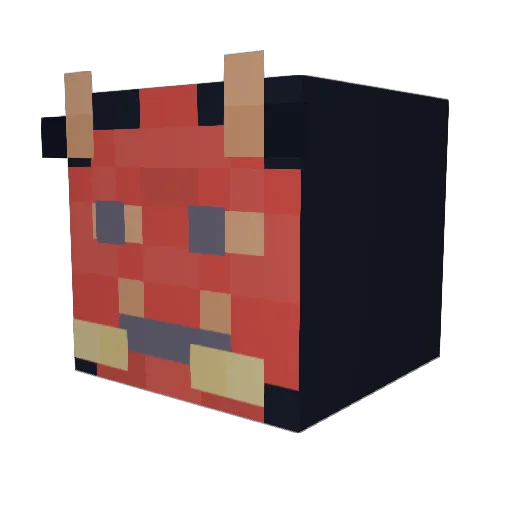 drippingsun Minecraft avatar head, 3D render