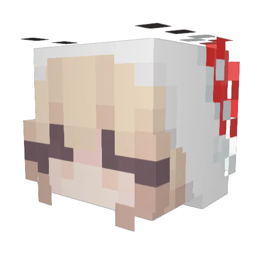 dripspit Minecraft avatar head, 3D render