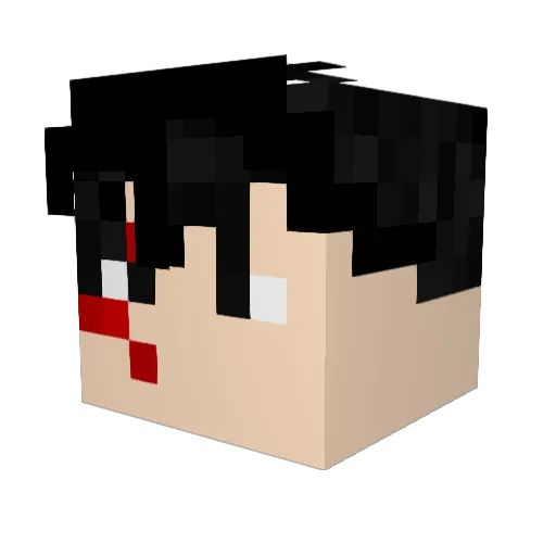 dripylevi Minecraft avatar head, 3D render