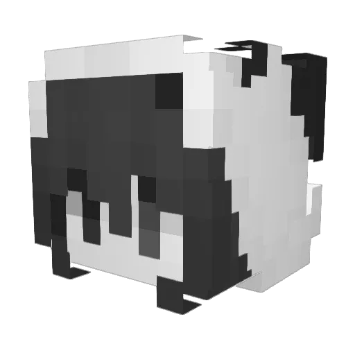 drissia Minecraft avatar head, 3D render