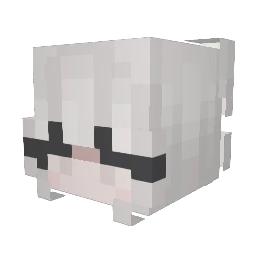 drisstt Minecraft avatar head, 3D render