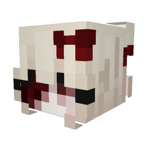 dristik Minecraft avatar head, 3D render