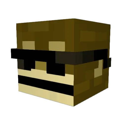 driwall Minecraft avatar head, 3D render