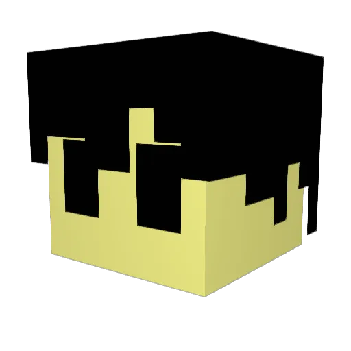 drizdragon Minecraft avatar head, 3D render