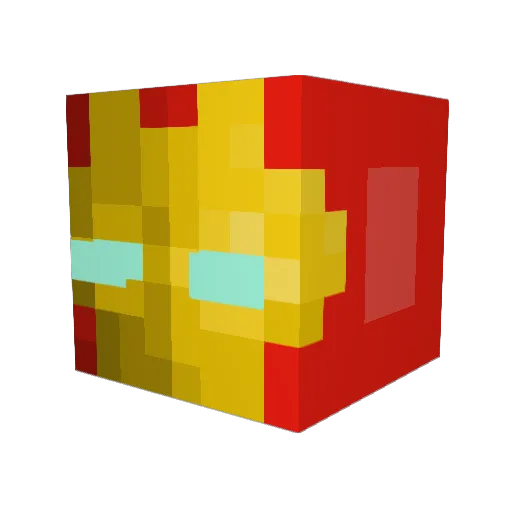 drkShadow16 Minecraft avatar head, 3D render