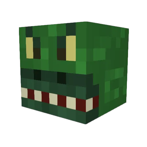 drkbyss Minecraft avatar head, 3D render