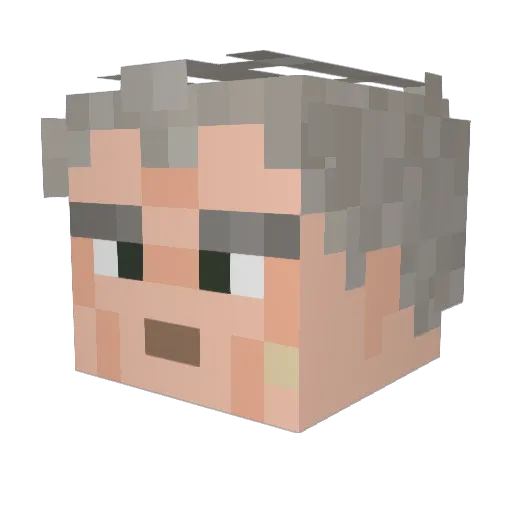 drkmasacre Minecraft avatar head, 3D render